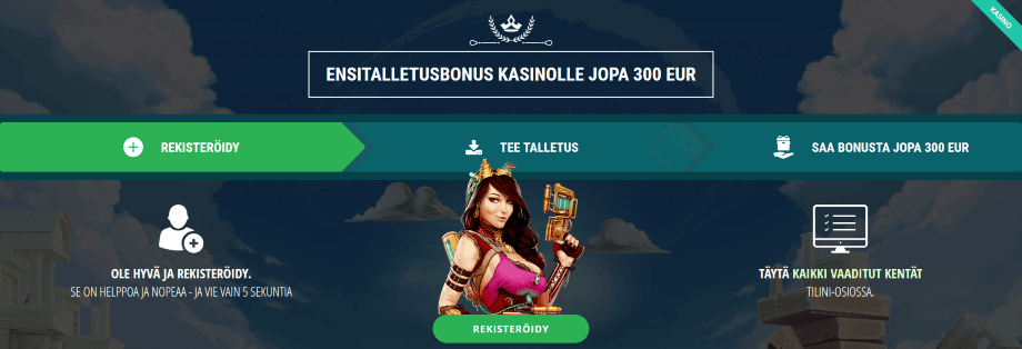 Ensitalletusbonus 22bet kasinolle